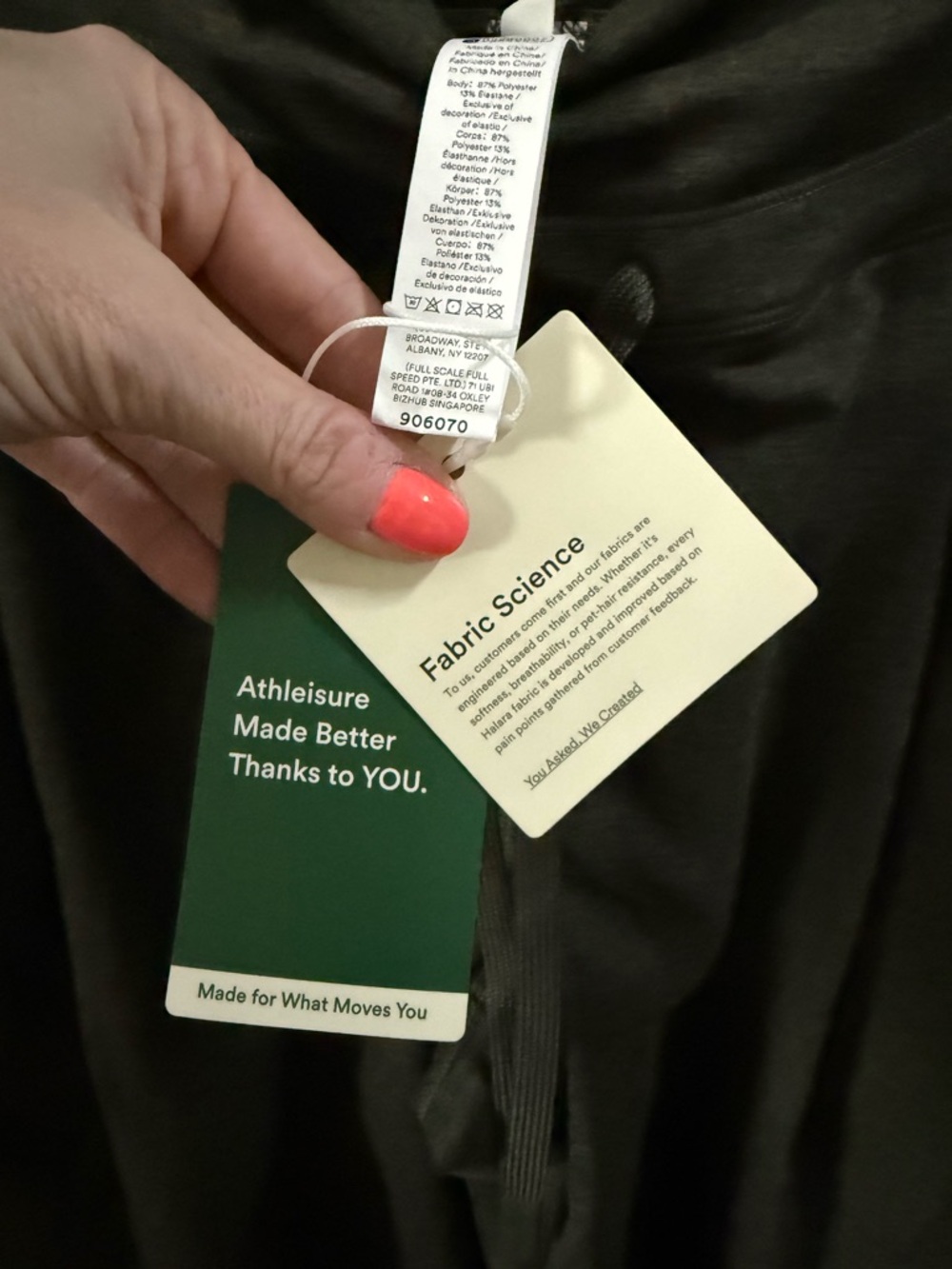 Halara High Waist Wide Leg Drawstring Athleisure Pants - Olive Green Sz S NEW - Picture 10 of 10